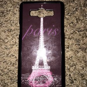 Black and purple Paris Samsung On5 phone case